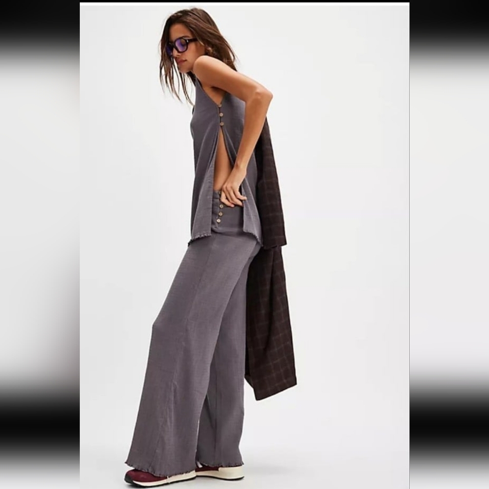 NWT FREE PEOPLE Summer Dream SetColor: Steel Grey Size: M - Picture 3 of 4